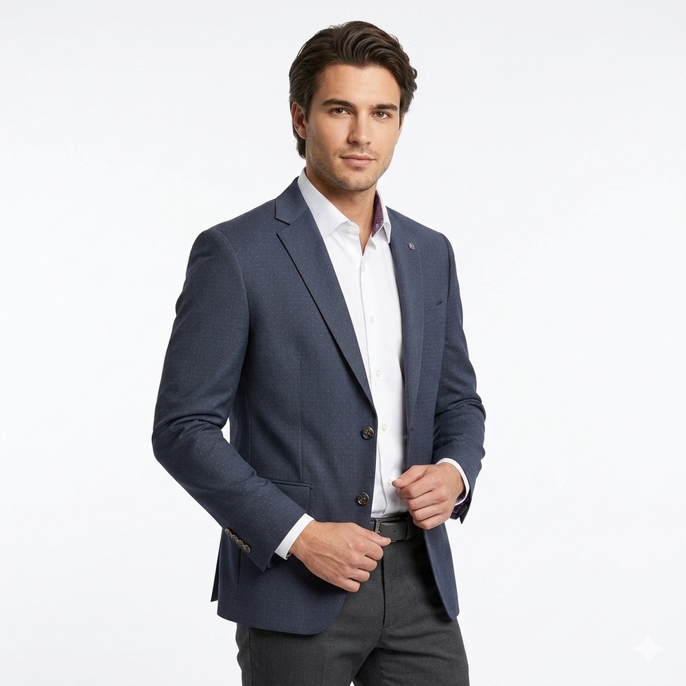 Ted Baker Endurance 100% wool Navy Blazer Suitcoat 42R
